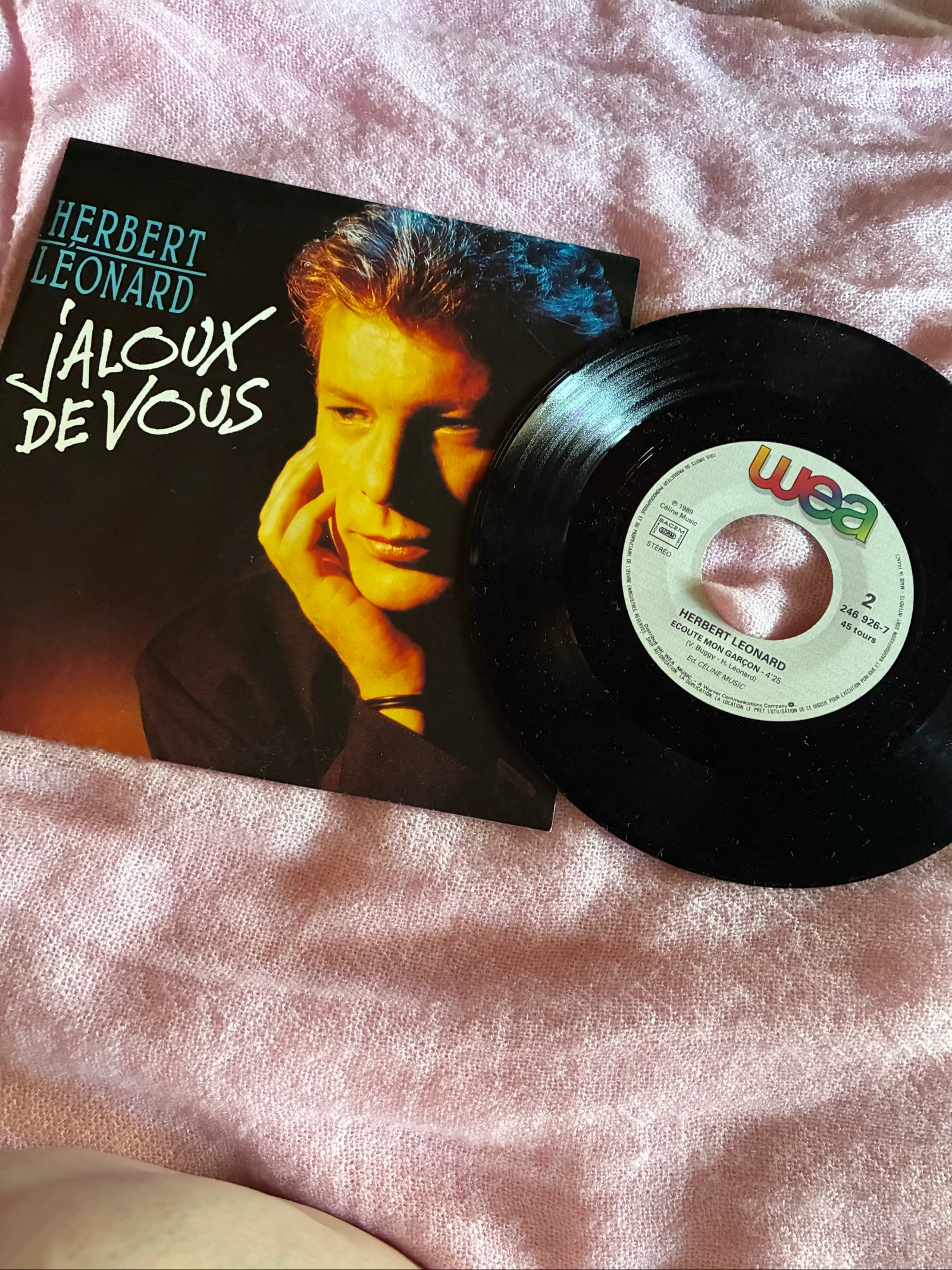 Vinyle 45 tours Herbert Léonard